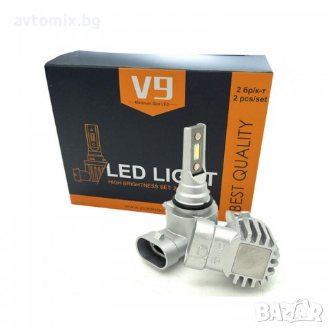 V9 Диодни LED крушки HB4 9006, 13W, 1500 lm, 12V-24V, без вентилатор, снимка 1 - Аксесоари и консумативи - 38356983