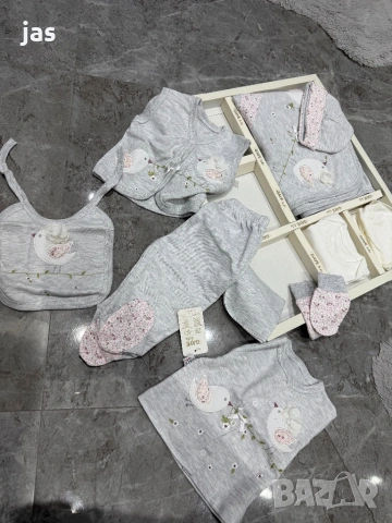 Комплект за изписване от 10 части 0-3мес, снимка 2 - Комплекти за бебе - 53883221