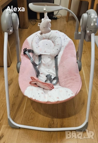 Електрическа люлка Chipolino модел Moonlight Чиполино, снимка 4 - Детски люлки - 51913651