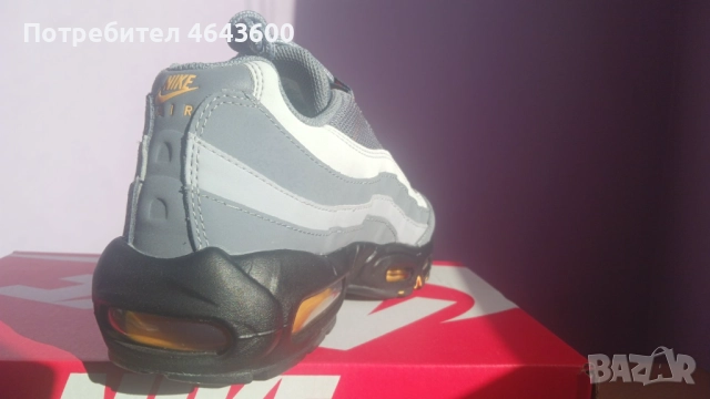 Мъжки маратонки Nike Air Max 95 Cool Grey Sundial, снимка 2 - Маратонки - 52336272