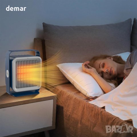 Персонален нагревател със защита от прегряване, 2 скорости, (син), снимка 7 - Други - 42692937