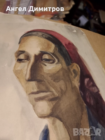 Стар акварел , снимка 4 - Картини - 51599741