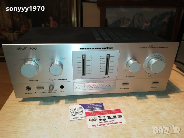 marantz pm200 stereo amplifier-made in japan 0412201816, снимка 2 - Ресийвъри, усилватели, смесителни пултове - 31016640