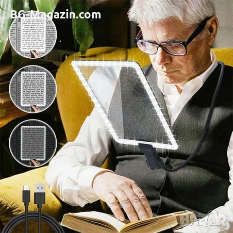 Мощна увеличителна лупа за врат за шиене на гоблени бродерия четене на книги с LED осветление, снимка 6 - Други инструменти - 53031968