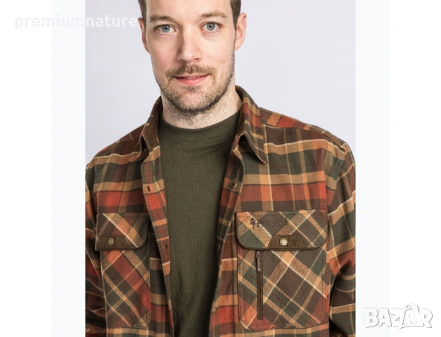 🏕️ ОФЕРТА → Pinewood / мъжка хибридна ловна риза ○, снимка 9 - Ризи - 53924926