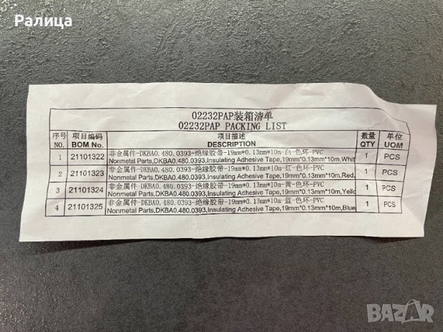 Изолиращо тиксо 4 цвята, снимка 3 - Други инструменти - 38958993