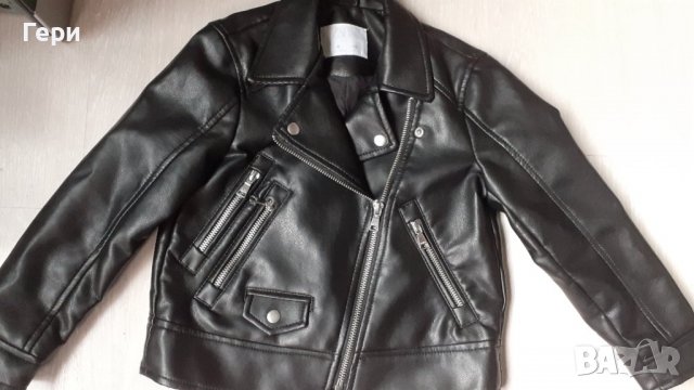 Кожено яке ZARA р-р 116, снимка 3 - Детски якета и елеци - 37947071