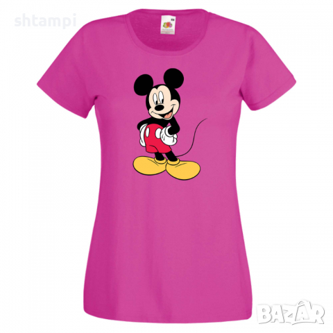Дамска тениска Mickey Mouse 8 .Подарък,Изненада,, снимка 8 - Тениски - 36526612