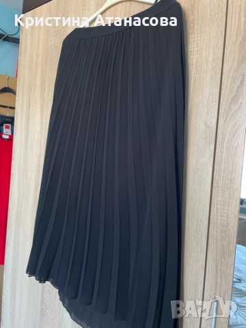 🖤 Дълга черна пола – плисе