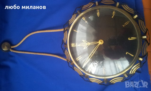 Стенен часовник ГДР DDR FM SONNEBERG vev feinmechanik работещ, снимка 7 - Антикварни и старинни предмети - 35083815