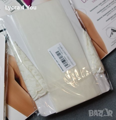 BellaDonna нови бели силиконови чорапи сватбена колекция, снимка 6 - Бельо - 38949902