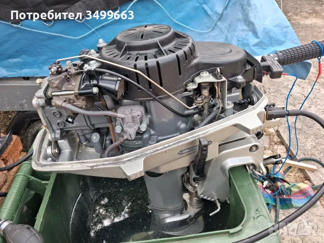 Двигател за лодка ,извънбордов, Honda 5 конски сили 4 тактов  цена 800 евро, снимка 6 - Воден транспорт - 55837569