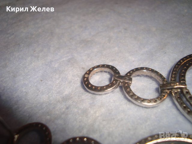 КРАСИВИ СТАРИ СРЕБЪРНИ КРИСТАЛНИ ВИНТИДЖ - АРТ ОБЕЦИ 32587, снимка 14 - Обеци - 38382045