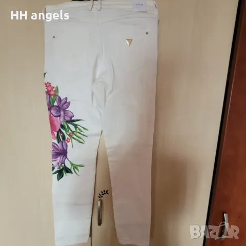 Guess нов оригинален флорален дънков панталон, снимка 4 - Дънки - 49418303