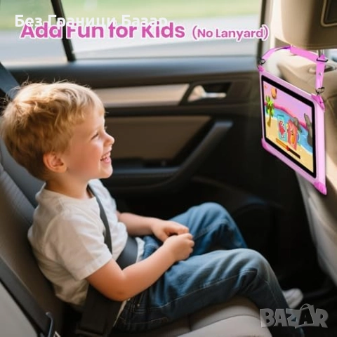 Нов розов Android таблет за деца 3–7 г. с образователни приложения и игри, снимка 6 - Таблети - 51726369