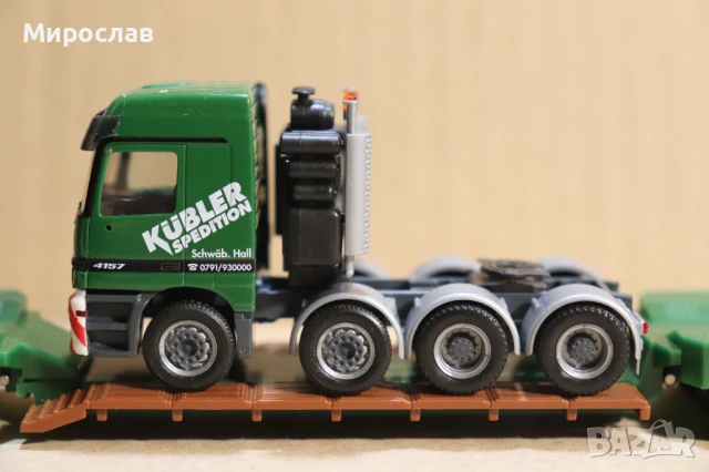 	HERPA H0 1/87 MERCEDES ACTROS ВЛЕКАЧ КАМИОН ТИР МОДЕЛ ТЕЖКОТОВАРЕН ТРАНСПОРТ, снимка 2 - Колекции - 50909932