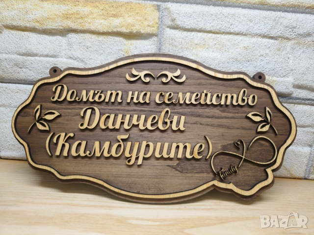 Индивидуални табели по поръчка с надпис ваш текст за врата персонализирани 