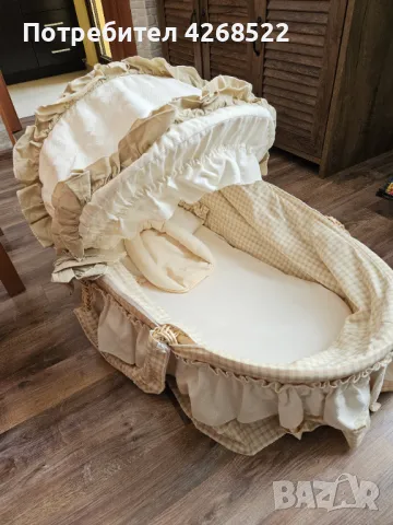 Плетена кошница за бебе 