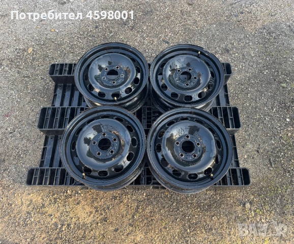 4бр.Оригинални железни джанти 16цола 5x108 за Ford Connect,Focus,Kuga,C-MAX,Mondeo,S-MAX