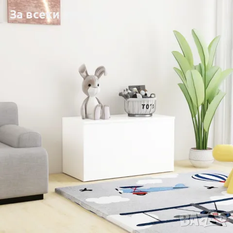 Шкаф за съхранение, бял, 84x42x46 см, ПДЧ Код P201, снимка 4 - Шкафове - 49458104