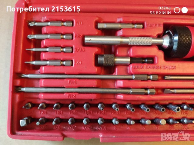 Mac Tools 49 части качествени отвертка тресчотка с битове накрайници, снимка 5 - Отвертки - 51127750