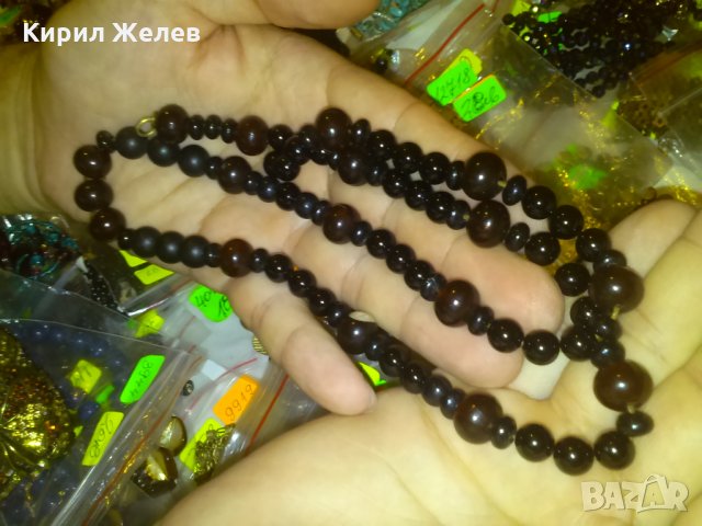 СТАРО КАТАЛИНЕНО КОЛИЕ 12718, снимка 3 - Колиета, медальони, синджири - 29637244