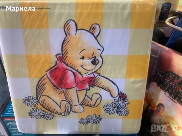 Табуретка "Мечо Пух" / Детска Табуретка с място за съхранение, снимка 3 - Мебели за детската стая - 50347194