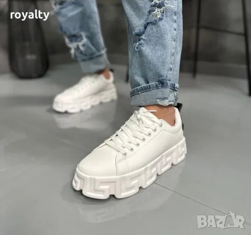 Бели мъжки маратонки , снимка 2 - Маратонки - 50373019