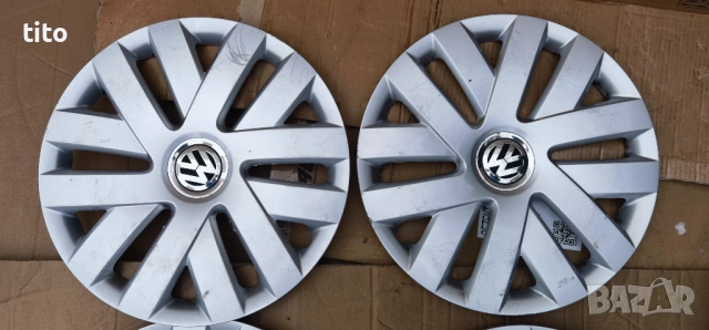 Оригинални 15 Цола Тасове Volkswagen /Фолксваген , снимка 2 - Аксесоари и консумативи - 53118198