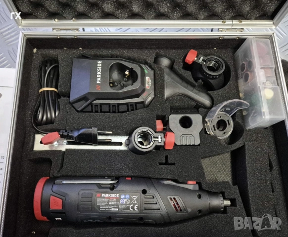 Мултифункционален инструмент - безчетков дремел Parkside Performance 12V PPFBSA 12 B2, снимка 3 - Инструменти за гравиране - 53145096