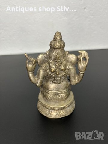 Тибетска метална фигура на Ганеша / Буда / будизъм. №5085, снимка 6 - Колекции - 44294465