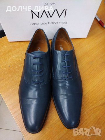 НАМАЛЕНИЕ-Мъжки обувки естествена кожа м. 116 т. сини , снимка 2 - Официални обувки - 38272119