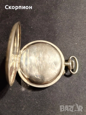 Швейцарски джобен часовник с посребрени капаци ULTRA 1905г., снимка 5 - Джобни - 46785314