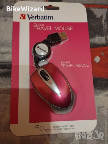 Verbatim GO-MINI Optical Travel Mouse мини мишка с 1000 DPI НОВА, снимка 4 - Клавиатури и мишки - 38496060