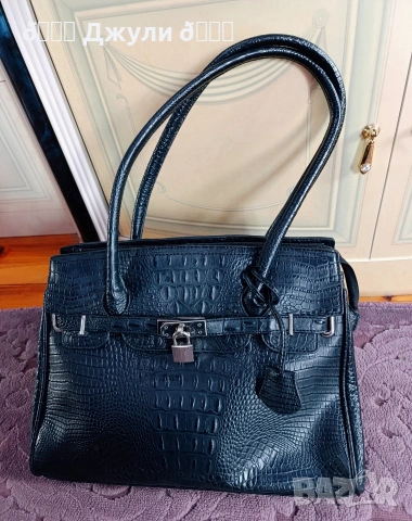 Уникална дамска чанта от естествена кожа, снимка 7 - Чанти - 53212024