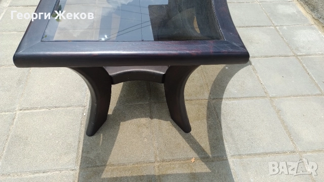 холна маса от масив и стъкло, снимка 6 - Маси - 52593212