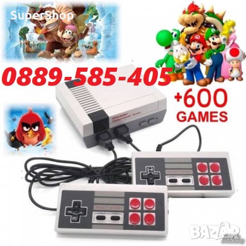 ТВ игра конзола с над 620 игри Нинтендо Сега Супер марио видеоигра подарък, снимка 2 - Nintendo конзоли - 30944087