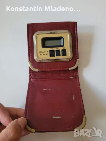 PHO Quartz LCD Digital Travel Alarm Clock ~ 3"x 3.25"x 0.75"