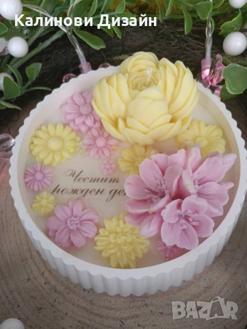 Соева свещ , снимка 2 - Ръчно изработени сувенири - 53276938