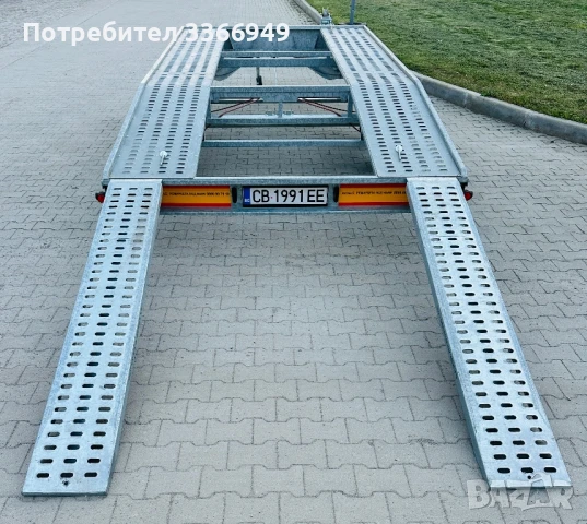 Автоплатформи / платформи / ремаркета за мотори и АТВ / туристически ремаркета ПОД НАЕМ, снимка 2 - Ремаркета - 42528374