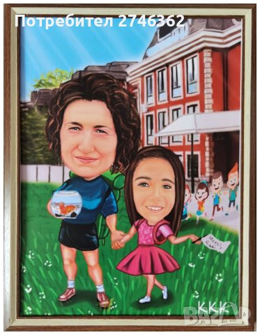 Дигитална карикатура-шарж за учител/ка по снимка, снимка 10 - Други услуги - 32786297