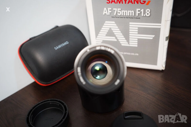Обектив Samyang AF 75mm f/1.8 FE for Sony E, снимка 3 - Обективи и филтри - 52540474