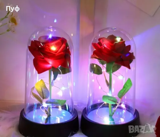 Вечна роза в стъкленица, снимка 2 - Романтични подаръци - 49089140