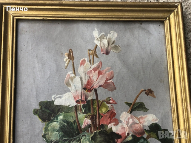 стара българска картина на П.С.Антоновъ, снимка 4 - Антикварни и старинни предмети - 51839087