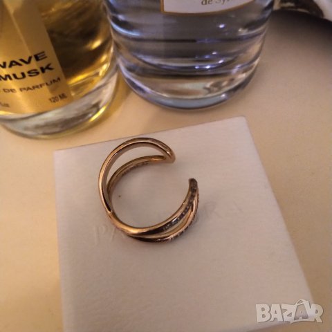 Пандора оригинален сребърен пръстен с  розова позлата , снимка 4 - Пръстени - 37188684