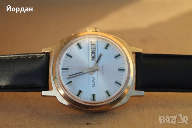 СССР мъжки часовник ''Слава'' 26 камъка, снимка 6 - Мъжки - 42597583