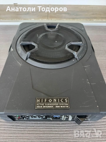 Активен Субуфер за кола Hifonics Zeus, снимка 2 - Ресийвъри, усилватели, смесителни пултове - 54132566