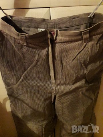 Дамски кафяв панталон рипсено кадифе, снимка 2 - Панталони - 29984350