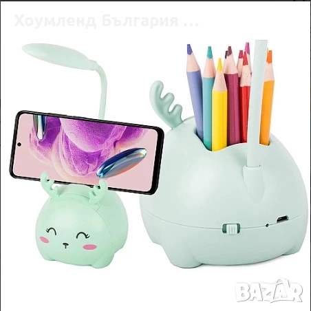 Детска нощна лампа с поставка за телефон, снимка 3 - Детски нощни лампи - 54355178