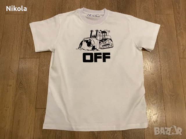 OFF-WHITE™ WORLD CATERPILLA, тениска, размер: S, снимка 6 - Тениски - 48678586
